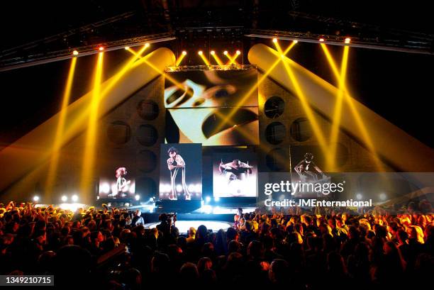 Gorillaz performing 'Clint Eastwood' during, The 22nd BRIT Awards Show, Earls Court 2, London, UK, Wednesday 20 February 2002.