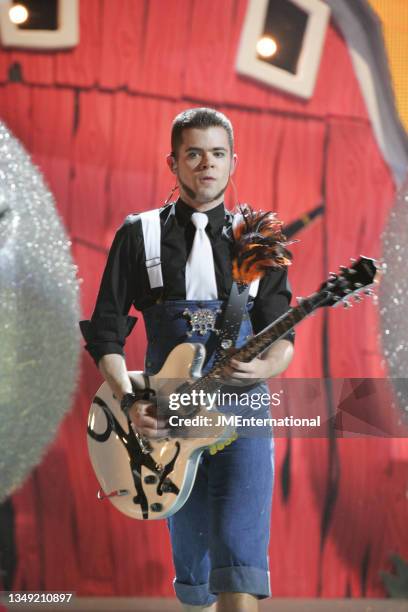 Scissor Sisters - Del Marquis performs at The 25th BRIT Awards 2005 with Mastercard, Earls Court Exhibition Centre, London, UK, Wednesday 09 February...
