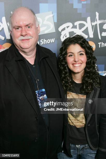 Arthur Boulton and Katie Melua attend The BRIT Awards Nominations Launch 2005, Park Lane Hotel, London, UK, Friday 11 February 2005.