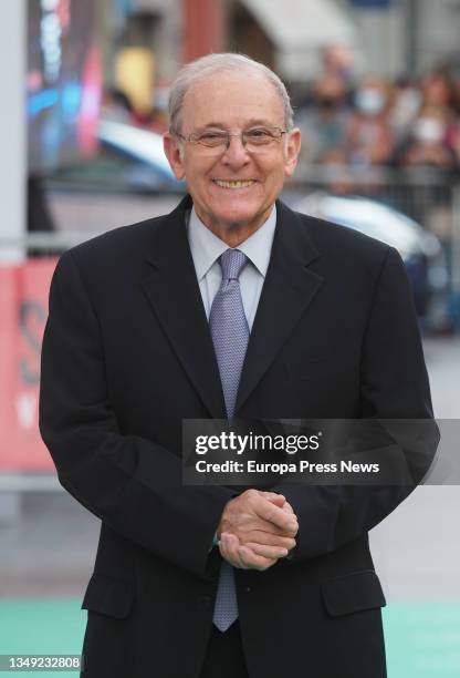 Actor Emilio Gutierrez Caba, on his arrival at the green carpet of the Spanish Film Gala, at the 66th edition of the Seminci, Semana Internacional de...