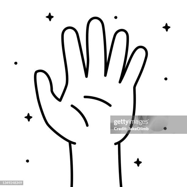 stop hand doodle 5 - hand scrub stock illustrations