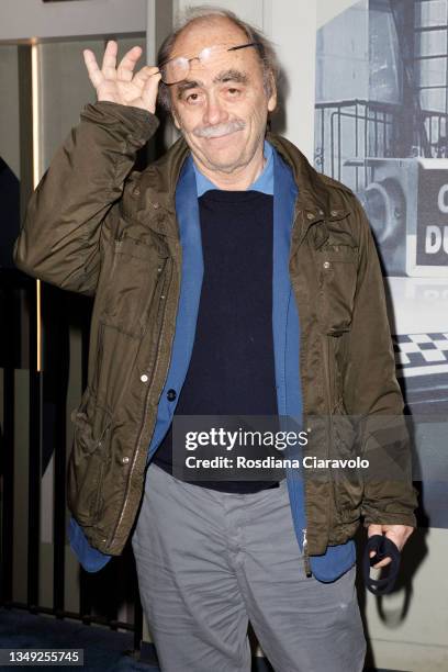 Maurizio Nichetti attends the "E Noi Come Stronzi Rimanemmo A Guardare" photocall on October 26, 2021 in Milan, Italy.