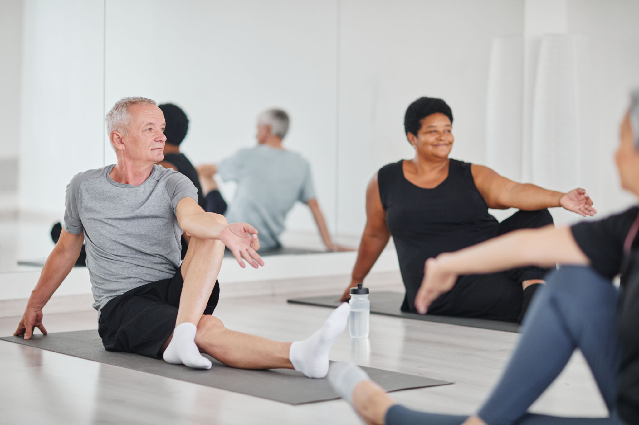 senior yoga class