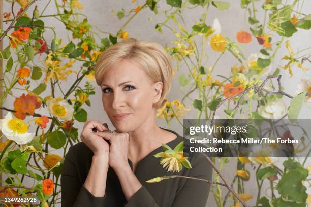 Cohost of Morning Joe and founder of Know Your Value, Mika Brzezinski is photographed for Forbes Magazine on April 28, 2021 in Washington, DC....