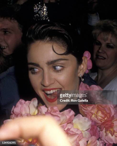 Singer Madonna attends the 42nd Annual Tony Awards After Party on June 5, 1988 at Sardi's Restaurant in New York City.