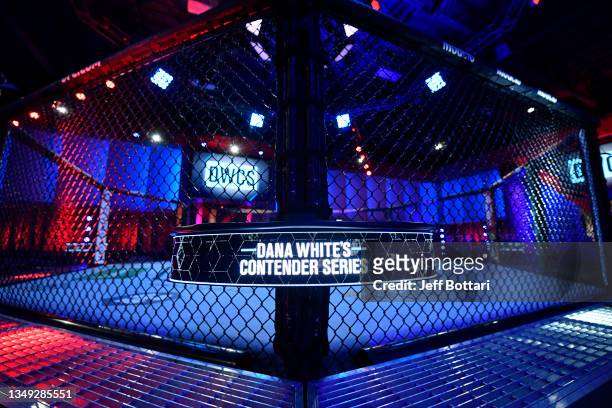 General view inside UFC APEX prior to Dana White's Contender Series season 5, week 9 on October 26, 2021 in Las Vegas, Nevada.