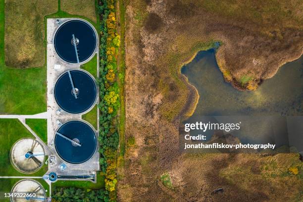 sewage treatment plant - vatten bildbanksfoton och bilder