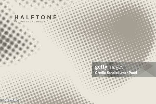 dot halftone pattern background. vector abstract circle wave grid or geometric gradient texture background - perforated wall stock illustrations