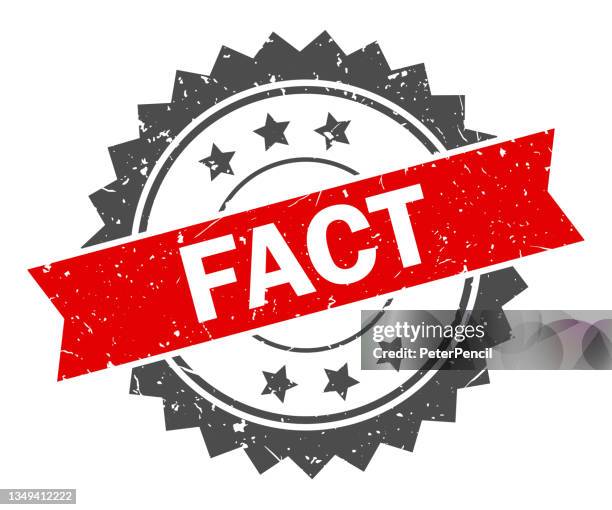 fact - stamp, imprint, seal template. grunge effect. vector stock illustration - fact stock illustrations