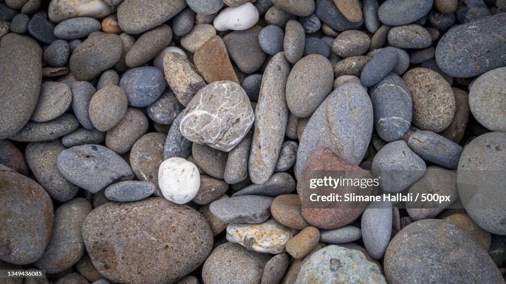 Full frame shot of pebbles,San Juan County,Washington,United States,USA