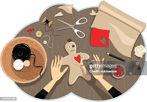 illustrations, cliparts, dessins animés et icônes de poupée vaudoue - torturer
