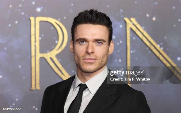 Richard Madden attends the "Eternals" UK Premiere at the BFI IMAX Waterloo on October 27, 2021 in London, England.