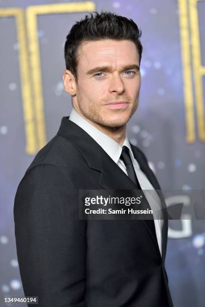 Richard Madden attends the "Eternals" UK Premiere at BFI IMAX Waterloo on October 27, 2021 in London, England.