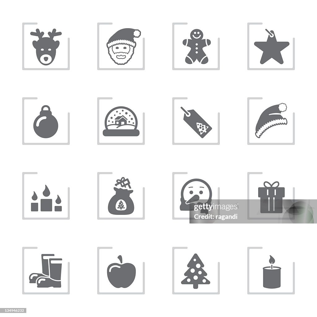 Advent & Christmas Icons | Framed Grey