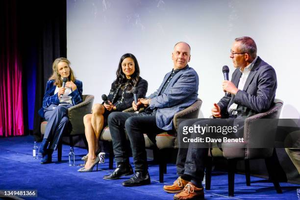 Francine Stock, Elizabeth Chai Vasarhelyi, Rick Stanton and John Volanthen attend special screening of National Geographic documentary film 'The...