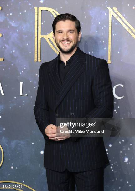 Kit Harington attends the "Eternals" UK Premiere at BFI IMAX Waterloo on October 27, 2021 in London, England.