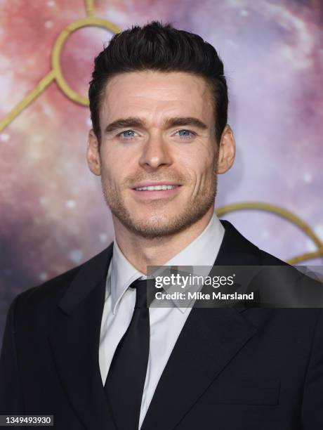 Richard Madden attends the "Eternals" UK Premiere at BFI IMAX Waterloo on October 27, 2021 in London, England.