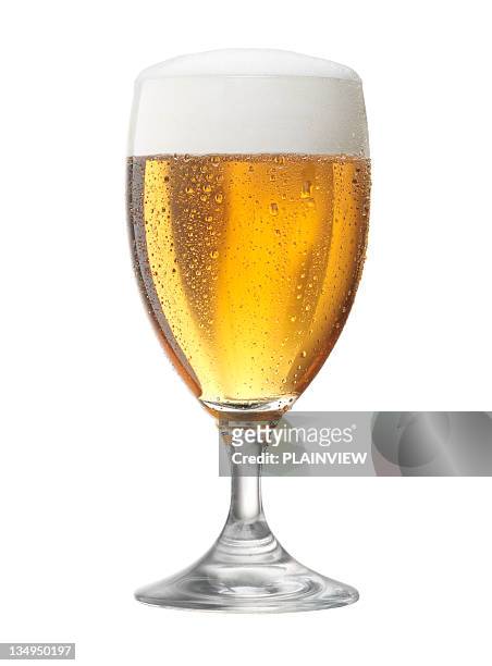 glass of  beer - drinking glass isolated stock pictures, royalty-free photos & images