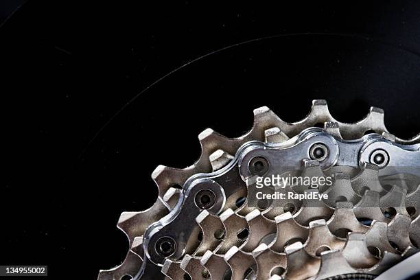 racing bike gear cluster - part of vehicle stock pictures, royalty-free photos & images