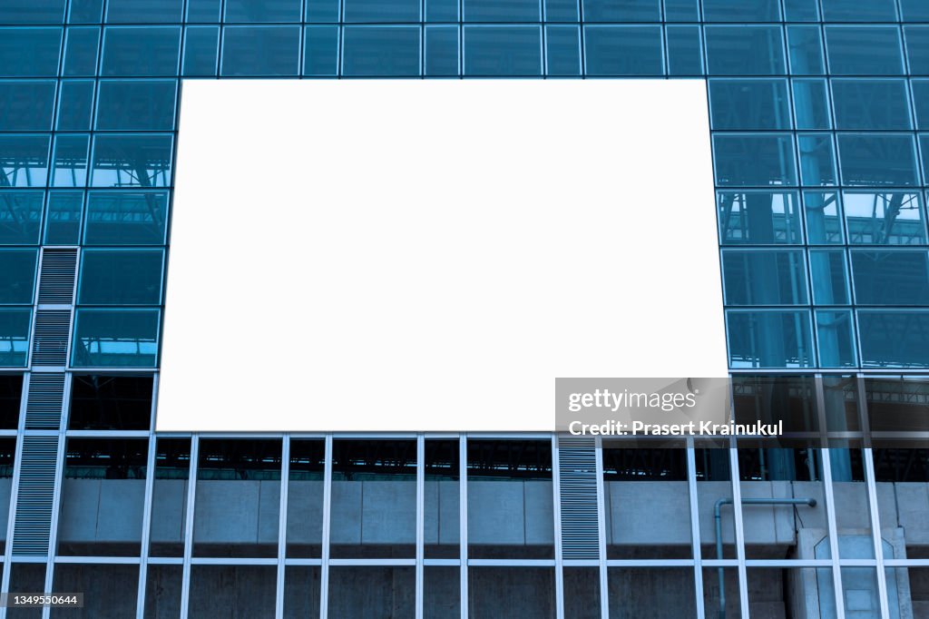 Billboard on the modern building