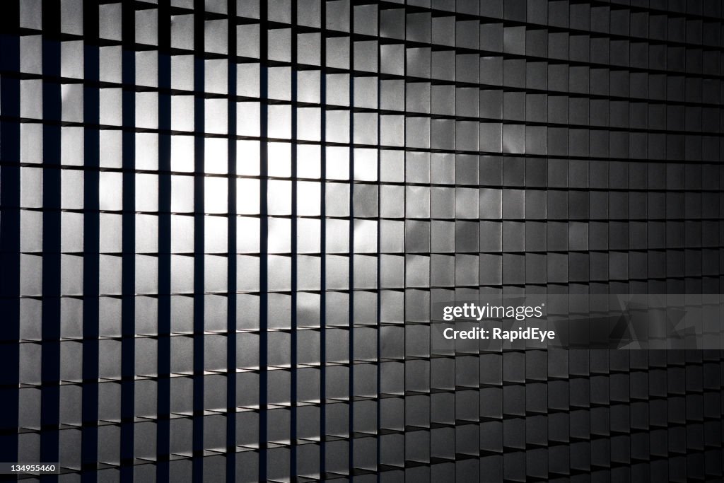 Sunlight on metal grid