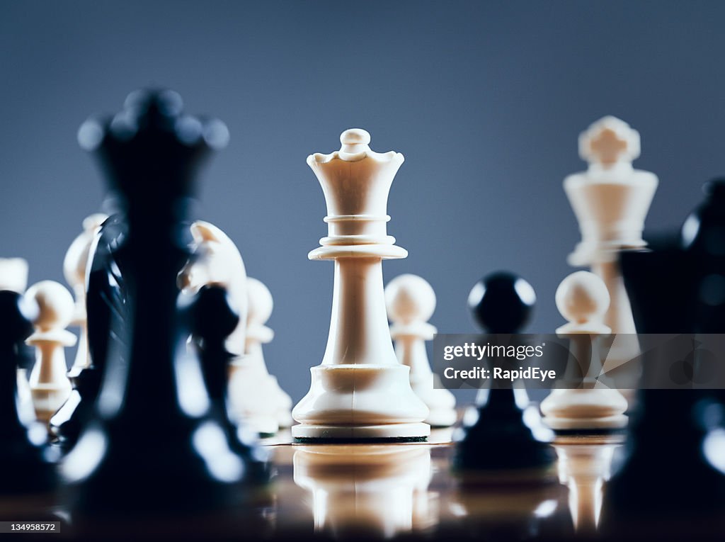 White queen rules the board