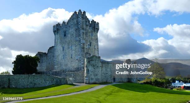 ross castle, killarney, ireland - killarney lake stock pictures, royalty-free photos & images