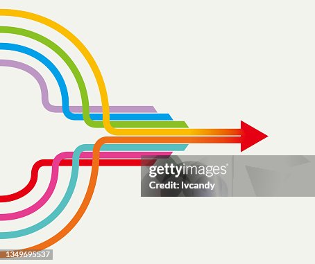 Merge Arrows Infographic High-Res Vector Graphic - Getty Images