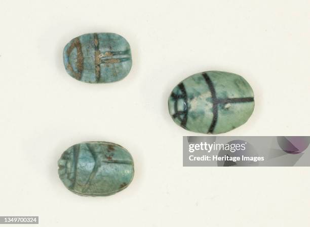 Scarabs with Inscriptions on Base, Egypt, Early Middle Kingdom-New Kingdom, Dynasties 11-20 . Artist Unknown.