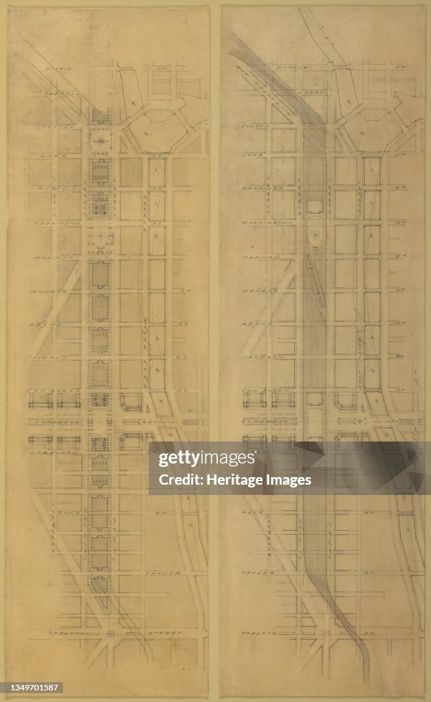 Plate 79 (2 Drawings) From The Plan Of Chicago
