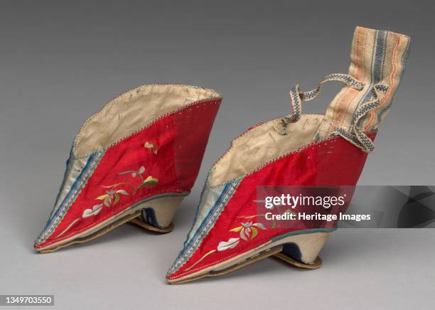 Woman's Shoes, China, Qing dynasty , 19th century. Artist Unknown.
