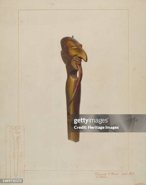 Paper Knife, circa 1938. Artist Gordon Saltar, Vincent P. Rosel.