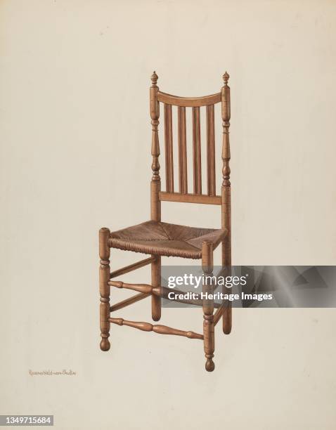 Side Chair, circa 1941. Artist M. Rosenshield-von-Paulin.