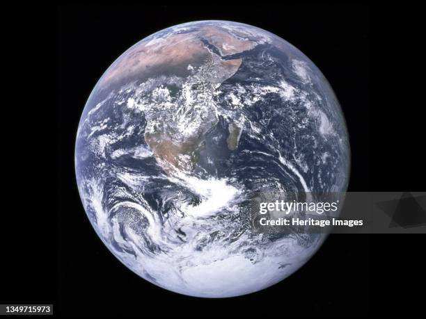 The Blue Marble - Earth from space, December 7, 1972. This famous photograph, known as The Blue Marble, was captured by the Apollo 17 astronauts on...