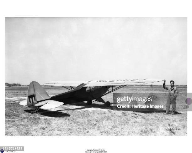 Piper J-3L50 Cub, USA, April 16, 1942. The Piper J-3 Cub was evaluated at Langley Research Center by the National Advisory Committee for Aeronautics...