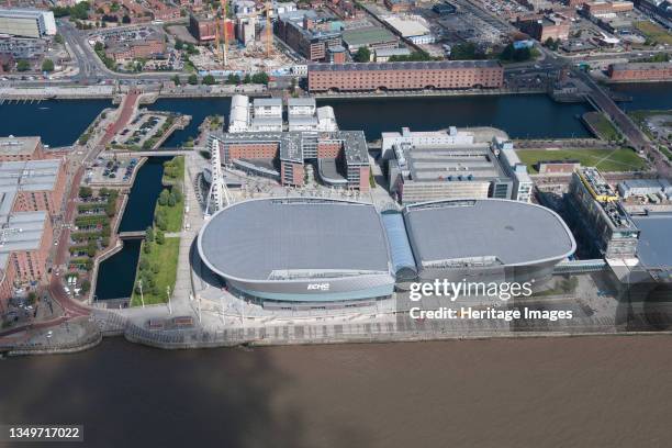 Liverpool Echo Arena and Wapping Dock, Liverpool, 2015. Artist Historic England.
