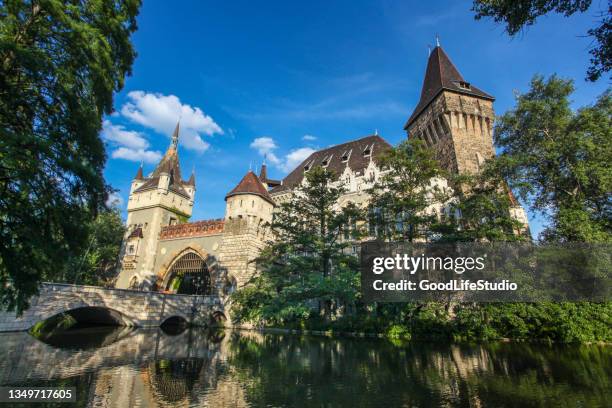 vajdahunyad castle - vajdahunyad castle stock pictures, royalty-free photos & images