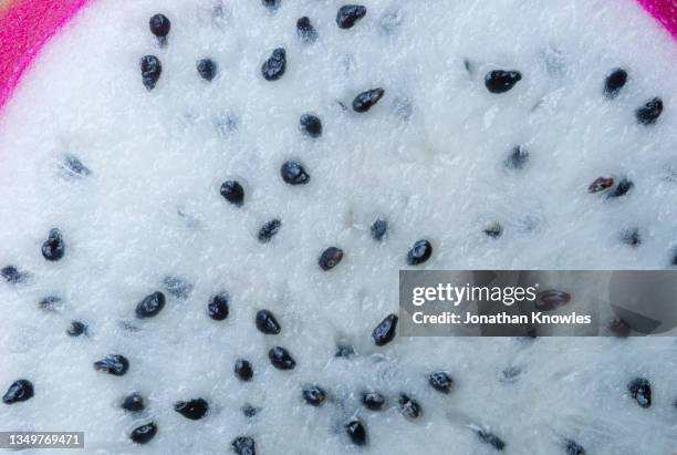 close up sliced dragon fruit - pitaya stock pictures, royalty-free photos & images