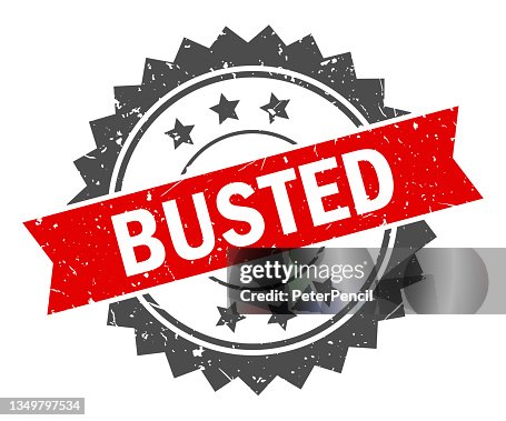 Busted Stamp Imprint Seal Template Grunge Effect Vector Stock ...