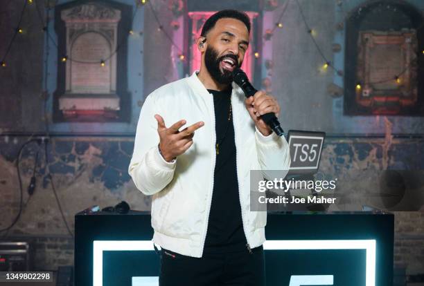 In this image released on October 28th, Craig David performs during the KISS Haunted House 2021 on October 25, 2021 in London, England.