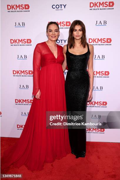 Vice Chairman of Global Board Katharina Harf and Kaia Gerber attend the DKMS Gala 2021 on October 28, 2021 in New York City.