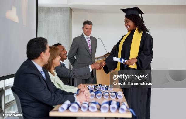 Graduation Received 2,123 Graduation Ceremony And Receiving Diploma Stock Photos, High-Res ...