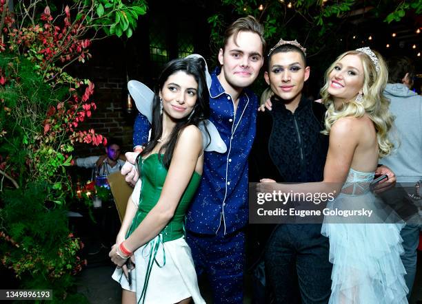 McKee Bond, Kenneth Pabon, Audrey Jongens and guest attend TheVIPList TikTok Stars Host a Halloween Ball at Jue Lan Club With LeSin Vodka at Casa La...