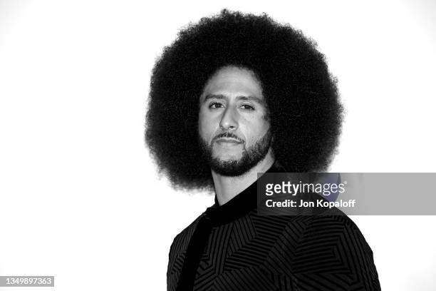Colin Kaepernick attends the Premiere of Netflix's "Colin In Black And White" at Academy Museum of Motion Pictures on October 28, 2021 in Los...