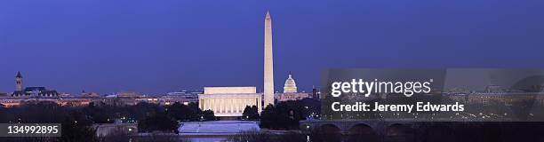 panorama of washington dc - washington dc bildbanksfoton och bilder
