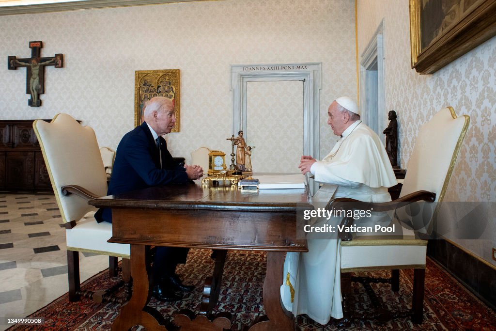 US President Biden Arrives At Vatican To Meet Pope Francis