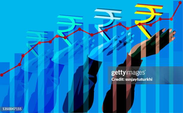 stock market , - digital signage display stock illustrations