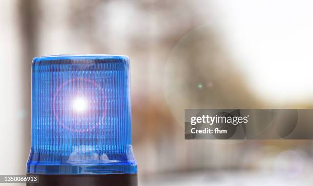 police light - sirene stockfoto's en -beelden