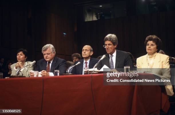 Court of Appeals Chief Judge Stephen Breyer is introduced before the Senate Judiciary Committee during his Supreme Court Associate Justice...