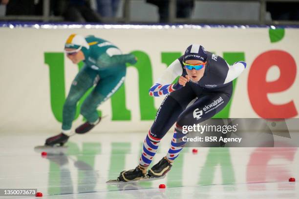 Lotte van Beek during the 2021 Daikin Dutch Single Distances Championships on Thialf Icerink on October 29, 2021 in Heerenveen, Netherlands